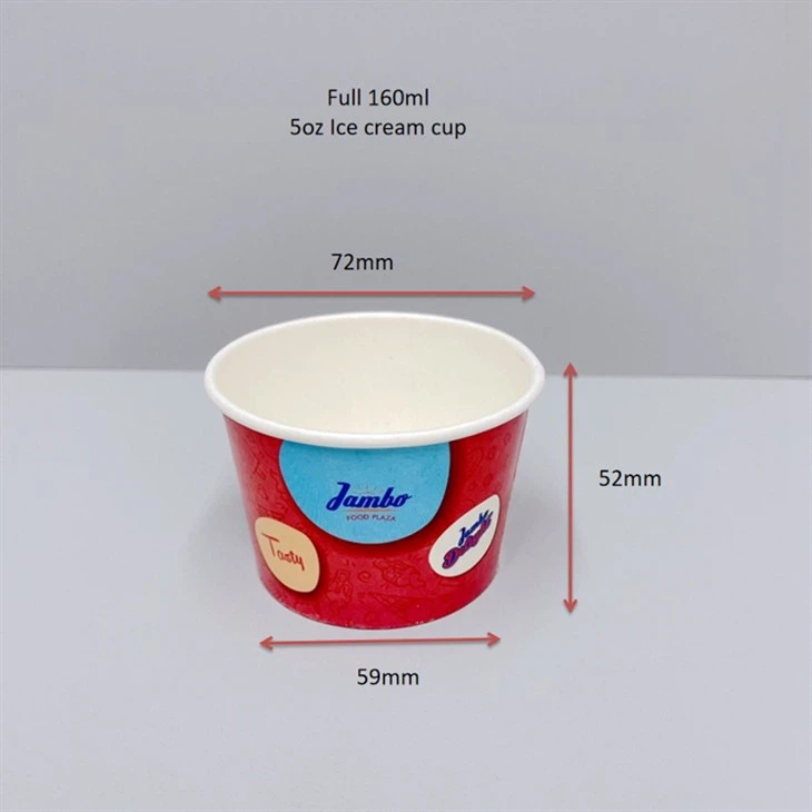 4oz Custom Print Ice Cream Paper Cups