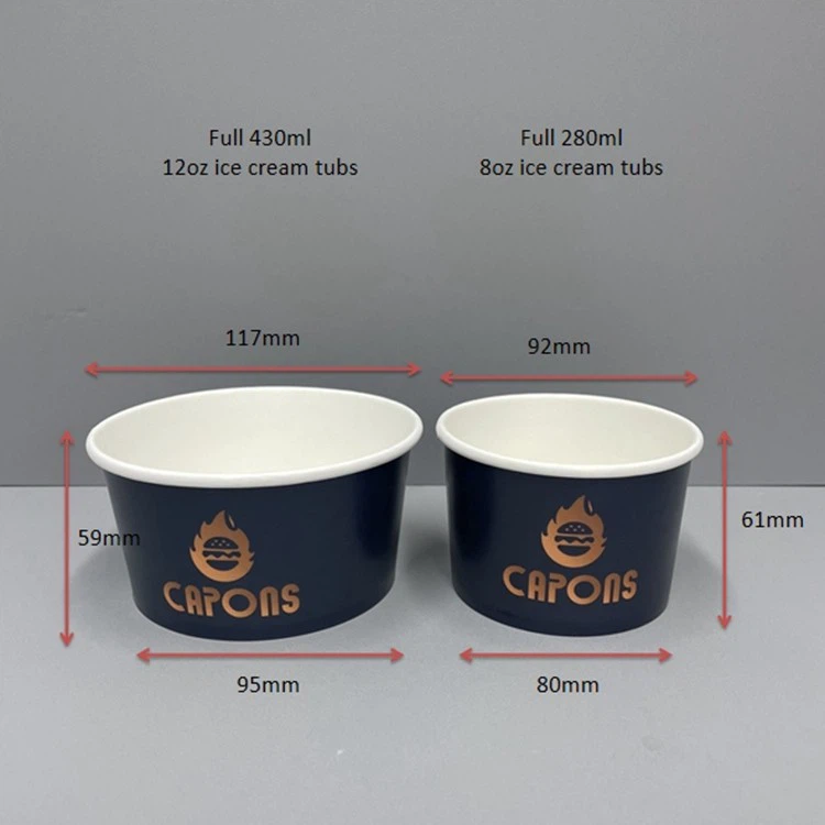 12oz 360ml Icecream Paper Cups
