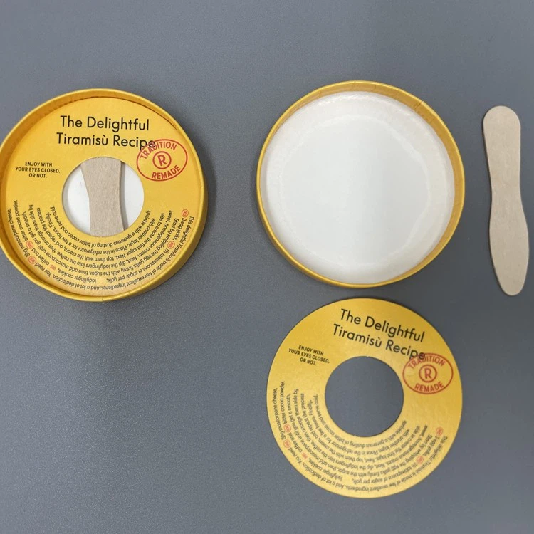 Gelato Ice Cream Cups With Paper Lids