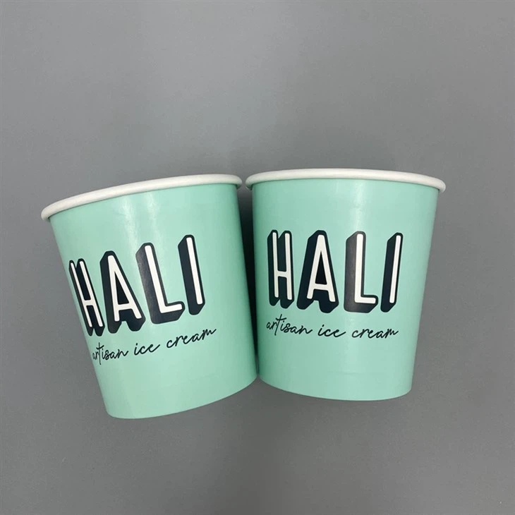ice cream cups with logo