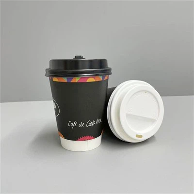 12oz prispôsobený šálka papiera s dvojitým stenou